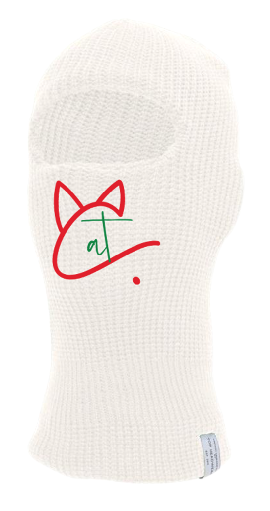 White Cat. Ski Mask — Cat.